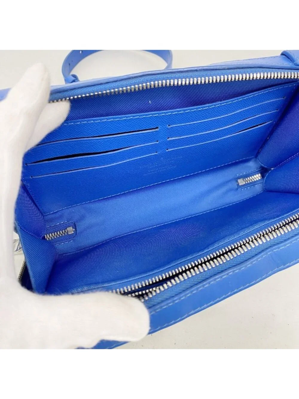 Louis Vuitton Shoulder Bag Monogram Clouds Soft Trunk Wallet Blue White